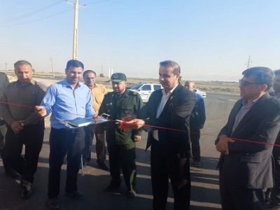 بهره‌برداری جاده آسفالت گلزار شهدای بند امیر و حسین‌آباد زرقان