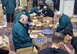 پذیرایی از ۴۵۰۰ عزادار حسینی در لارستان فارس توسط خادمیاران و یاوران رضوی