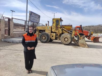 انتصاب یک بانو بعنوان رییس راهداری یک شهرستان در فارس