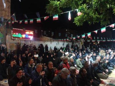 آیین معنوی نماز استغاثه در بلوار گلستان شیراز