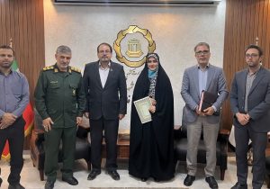 یک زن فرمانده پایگاه بسیج سازمان همیاری فارس شد